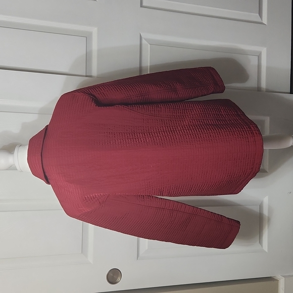 GALLERY WOMENS QUILTED JACKET DEEP RED COLOR SIZE S - Picture 5 of 12
